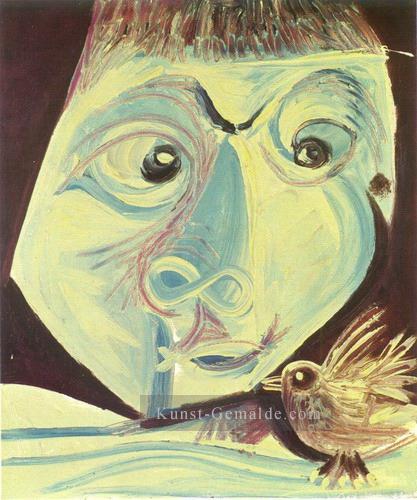Tete et l oseau 1973 2 kubist Pablo Picasso Ölgemälde